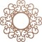 Ekena Millwork Reims Wood Fretwork Pierced Ceiling Medallion, Wood (Paint Grade), 22"OD x 8 3/8"ID x 3/8"T CMWP22X22X0375REMF - alternate 1